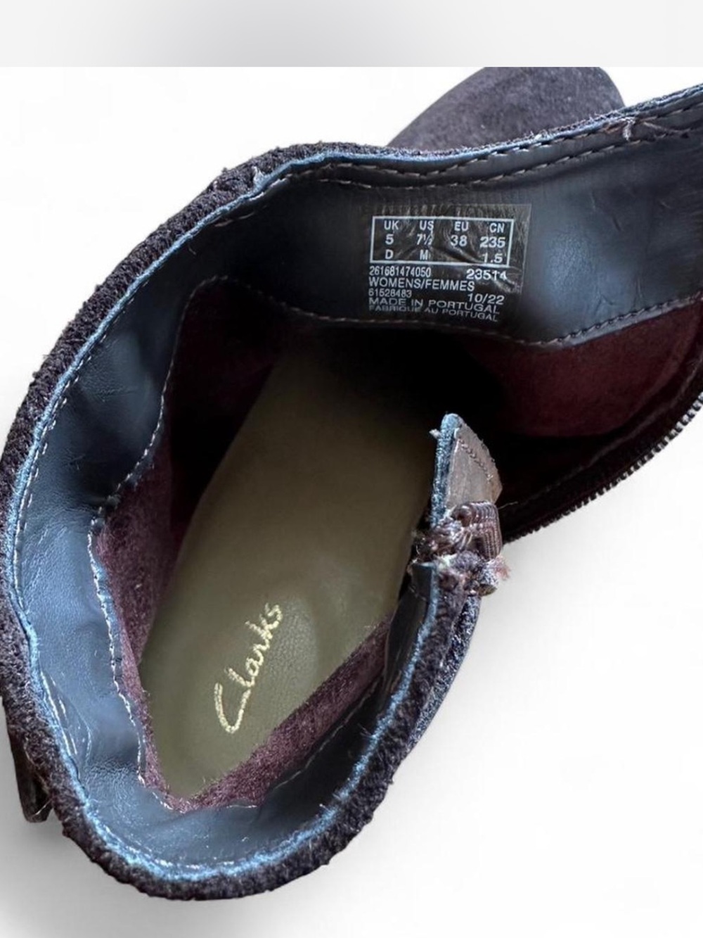 Clarks Suede Ankle Boot - Picture 6 of 7